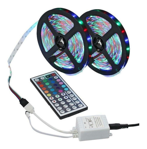 10m 3528 Smd Rgb Flexible Tira De Luz Led +44 Clave