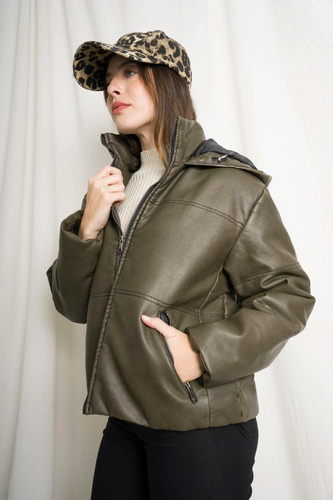 Campera Puffer Importada Mujer Benka Amazonia Capucha