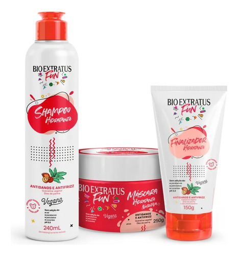 Kit Fun Hidratação Nutritiva Linha Completa Bio Extratus