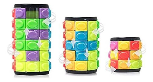 Magic 3d Puzzle Cube Rainbow Fidget Juguetes Cilíndrico 7