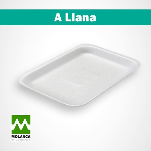 Imagen 1 de 2 de Bandeja A Llana Molanca - Paquete De 50 Unidades