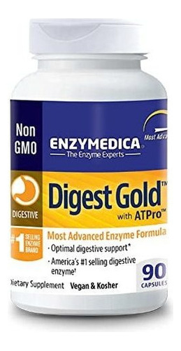 Enzimas Digestivas Digest Gold + Atpro Enzymedica 90 Cap