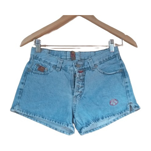 Short Jean  Muaa  Con Botones Talle 38