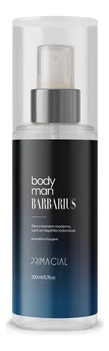 BODY SPLASH MASCULINO BARBARIUS 200ML - PRIMACIAL PERFUME AMADEIR...