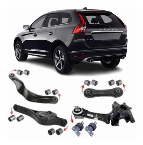 Kit Bucha Braço Suspensão Traseira Volvo Xc60 2011 2012 2013