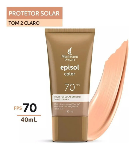 Mantecorp Episol Crema Solar Fps 70 Tono 2 Transparente 40ml