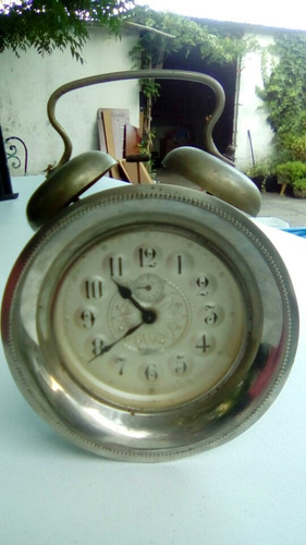 Antiguo Reloj Despertador Doble Campana Made Un Germany