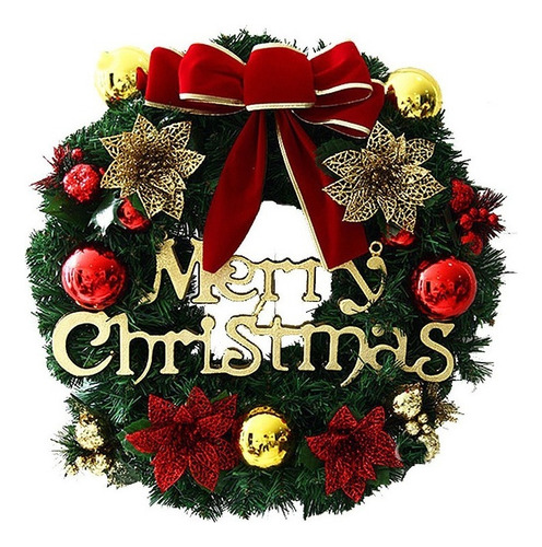 . Lazhu Christmas Wreath Hermoso Adorno Navideño For Puerta
