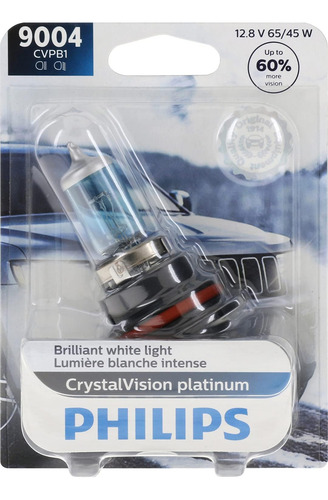Bombilla Faros Delanteros Philips9004 Crystalvision Plati...