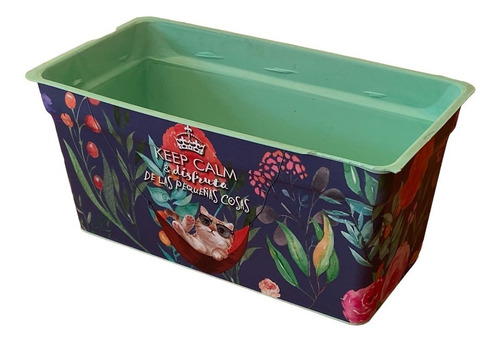 Imagen 4 de 7 de Macetas Plasticas Jardinera Estampadas, Deco, Vintage