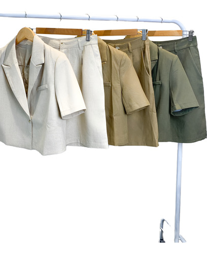 Conjunto Mujer Mochi Sastreria Mini Blazer + Bermuda