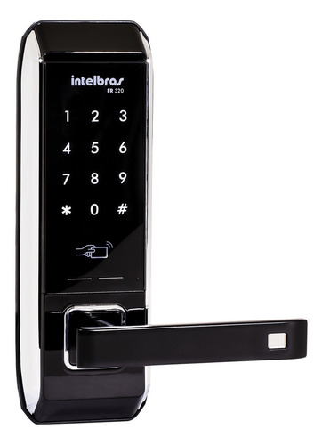 Fechadura Digital Embutir Cartão Senha Fr 320 Intelbras