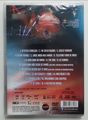 Dvd Banda Calypso Ao Vivo Destrito Federal 2013 Lacrado :)