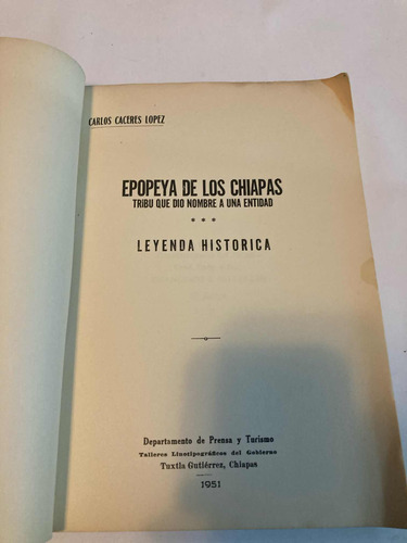 Epopeya De Los Chiapas (Usado)