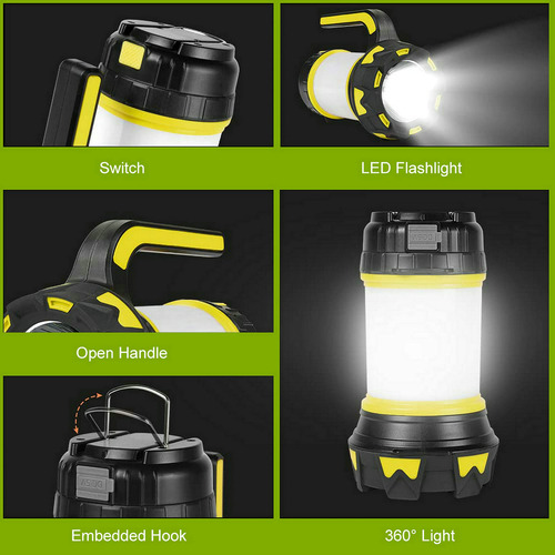 Recargable Led Linterna, Lámparas De Mano Súper Brillante
