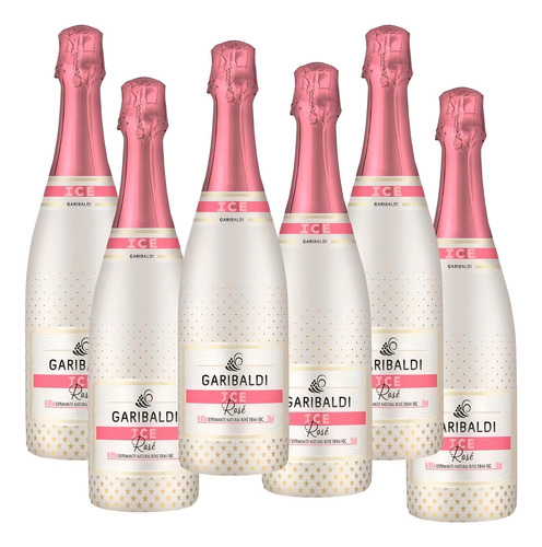Espumante Ice Rose Garibaldi Demi Sec Cx C/6 Und
