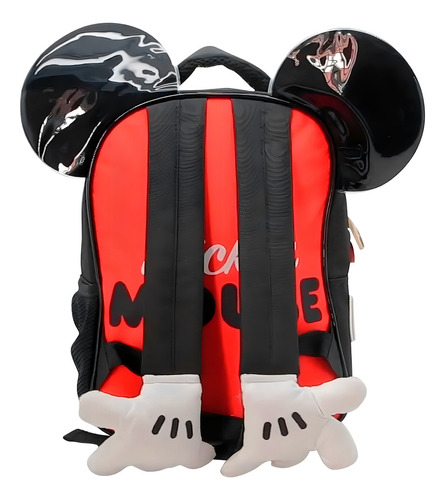 Mochila Mickey Mouse Escolar Con Orejas Y Manos Disney