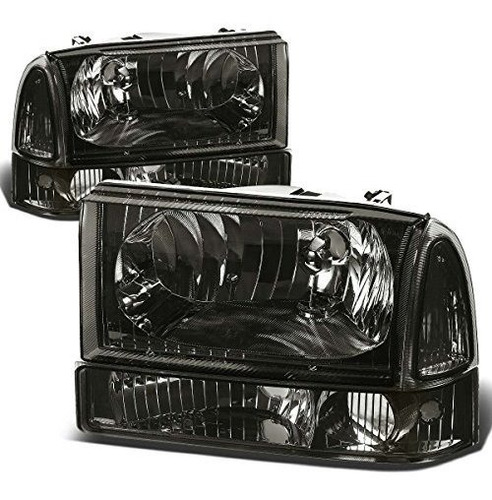 Faros Delanteros Ahumados Para F250, F350, F450, F550