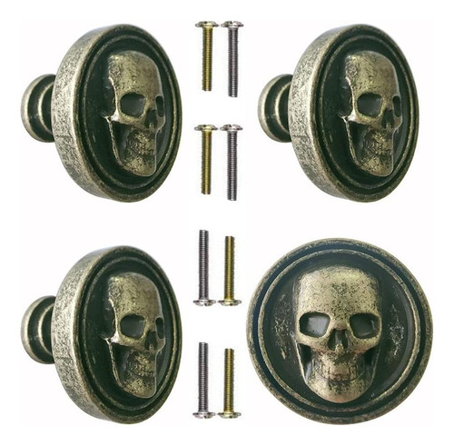 Brandname Wwxuanke 4pcs Perillas De Calavera De Cajas De Caj
