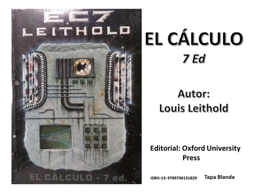 Libro El Cálculo 7 Ed De Louis Leithold Oxford Univ.press