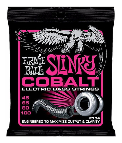 Encordado Para Bajo Ernie Ball Slinky Cobalt 45-100 O 40-95