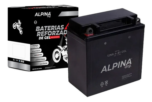 Bateria Moto Alpina 12n9-4b-1 Gel Libre De Mantenimiento