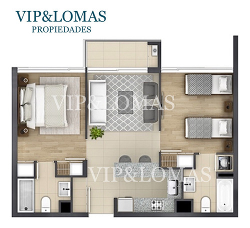 Depto. 2hbt+2b+e+box De 60m2 Lomas De San Andrés Concepción