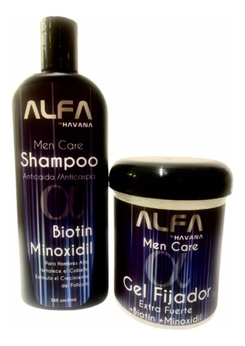 Shampoo Havana Alfa  Anticaida Hombre Con Biotin Y Minoxidil