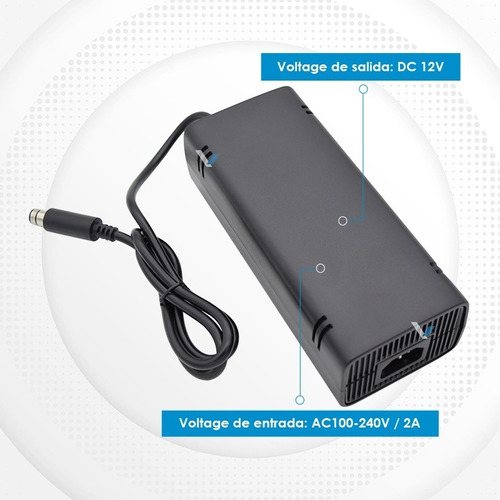 Imagen 2 de 5 de Fuente De Poder Xbox 360 Slim E Multivoltaje :: Virtual Zone