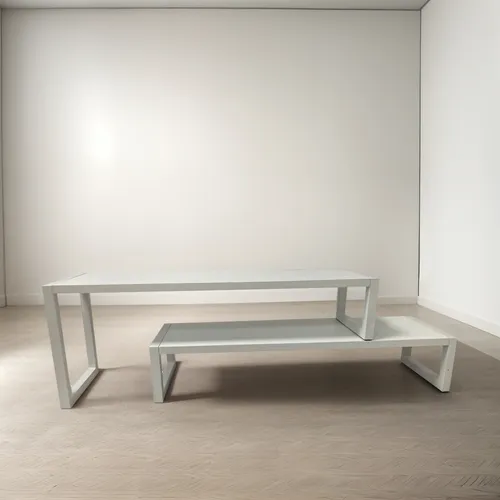 Mesa Ratona Finita Angosta 30 Cm Ancho Para Espacio Pequeño Color Blanco