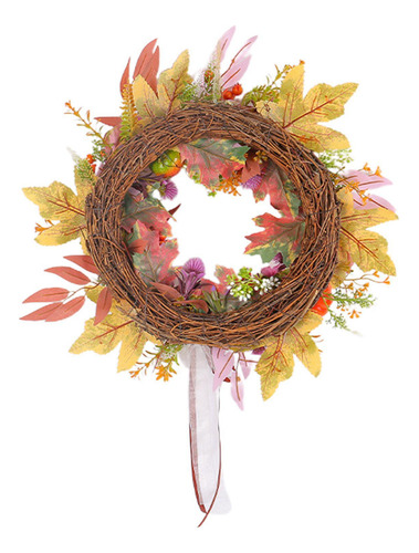 Corona De Otoño Coronas De Cosecha Para Puerta De Entrada Co