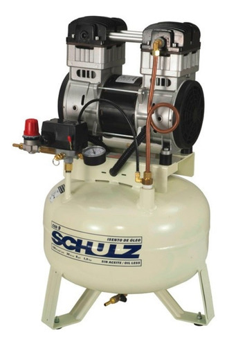 Compressor de ar elétrico portátil Schulz CSD 9/30 29L 1.5hp 220V 60Hz branco