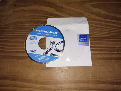 Cd-rom De Mother Asus P5gc-mx. Drivers X Series. Etiqueta