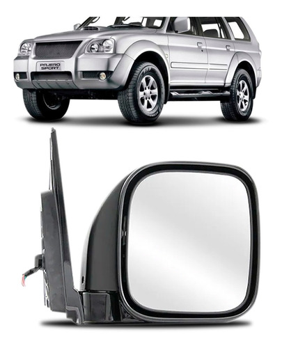 Retrovisor Pajero Sport 1999 00 01 A 2009 Elétrico Retrátil