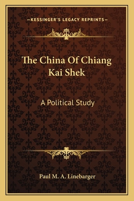 Libro The China Of Chiang Kai Shek: A Political Study - L...