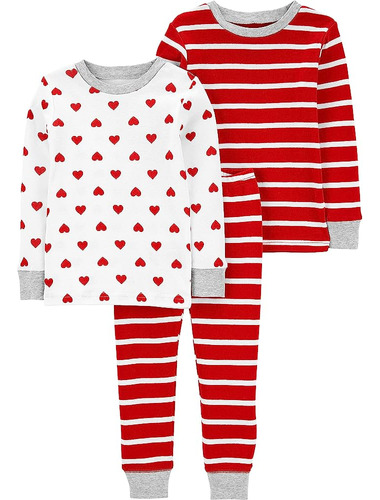 Simple Joys By Carter's Toddler Girls' 3-piece Snug-fit Cott