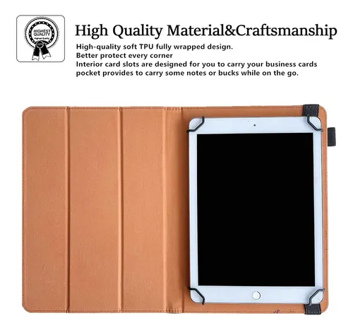 Funda Para Tablet Android Jzcreater Marron De 20 Cm