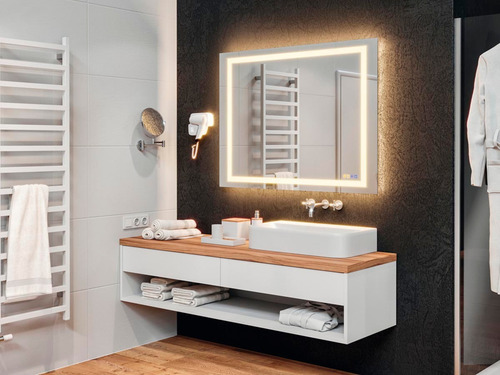 Espejo Led Bluetooth Multidimensional 90x90 Hafele