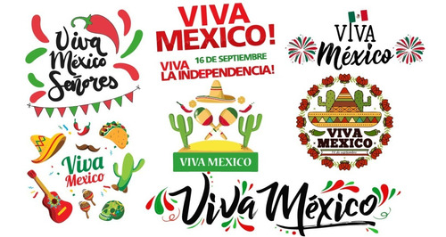 Vectores Día De La Independencia De México- 16 De Septiembre | Mercado Libre