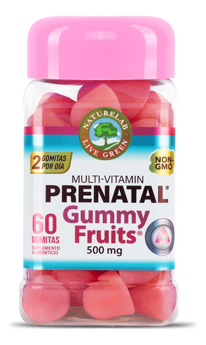 Naturelab Prenatal Gummy Fruits. Vitaminas Embarazo - Sin sabor