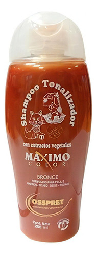Shampoo Tonalizador Maximo Color Bronce X 260 Cc Osspret