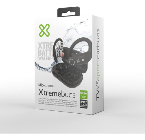 Auriculares Inalambricos Klip Xtreme Xtremebuds Powerbank Kte-500bk