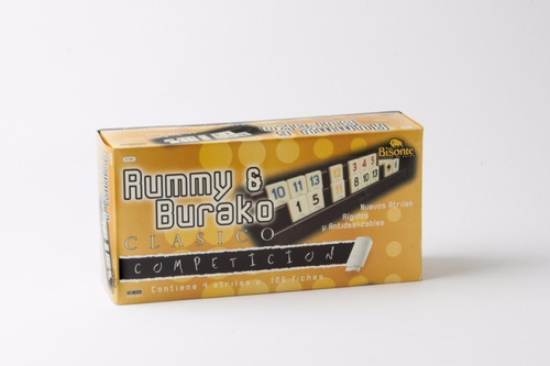 Juego de mesa Rummy & Burako Competición clásico Bisonte BI9681