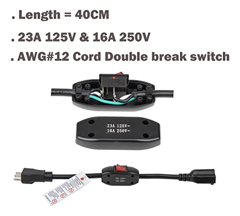 Cable De Extensión Con Interruptor De Encendido/apagado 4
