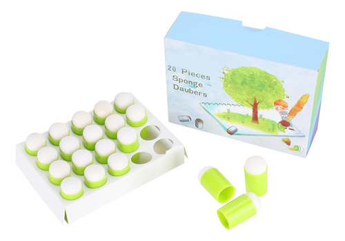 Esponja Finger Sponge, 20 Unidades, Tinta De Pintura Para Ni