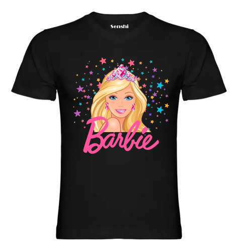 Polera Diseño Barbie Estampado Dtf Cod 001 - Senshi