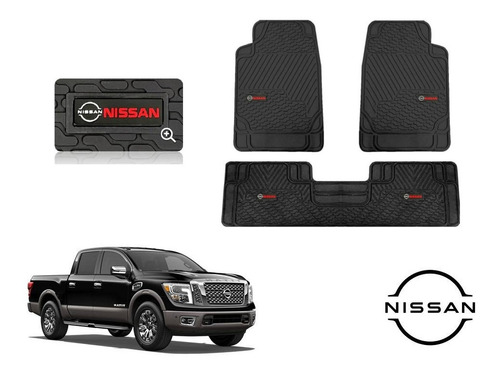 Tapetes Big Truck 3pz Logo Nissan Titan 2015 A 2022 2023