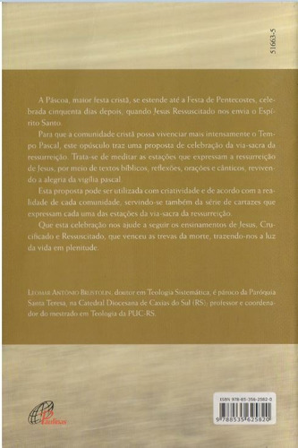 Via-sacra da ressurreição: Para o Tempo Pascal, de Brustolin, Leomar A.. Editorial Editora Paulinas em português, 2010