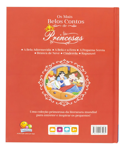 Livro - Branca De Neve Os Mais Belos Contos De Princesas - Capa Dura: Não Se Aplica, De Cristina Marques. Não Se Aplica, Vol. 1. Editorial Todolivro, Tapa Dura, Edición 1 En Português, 2024