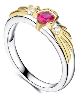 Zelda Gorons Ruby Anillo Inspirado En El Escudo Hiliano Plat